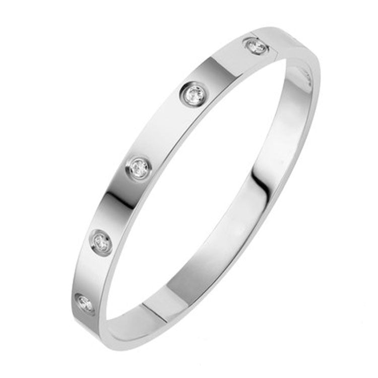 BRANSOLETKA ETERNITY LINK Z CYRKONIAMI SREBRNA