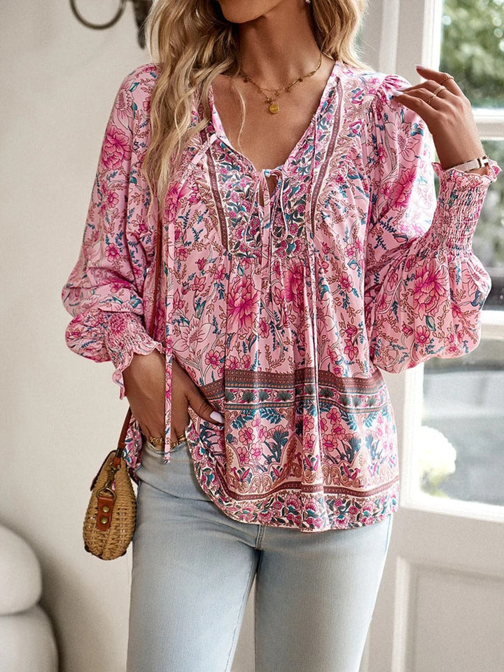 Arya | Boho Blossom Bluzka Chłopska