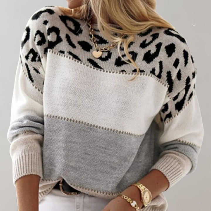 Charlene | Sweter Casual w Panterkę