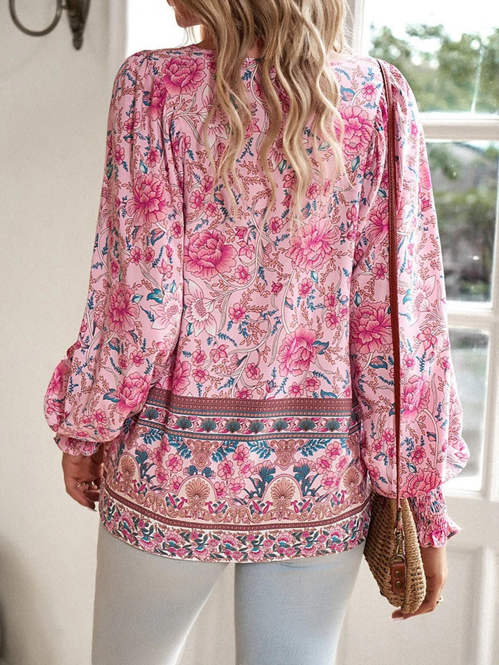 Arya | Boho Blossom Bluzka Chłopska